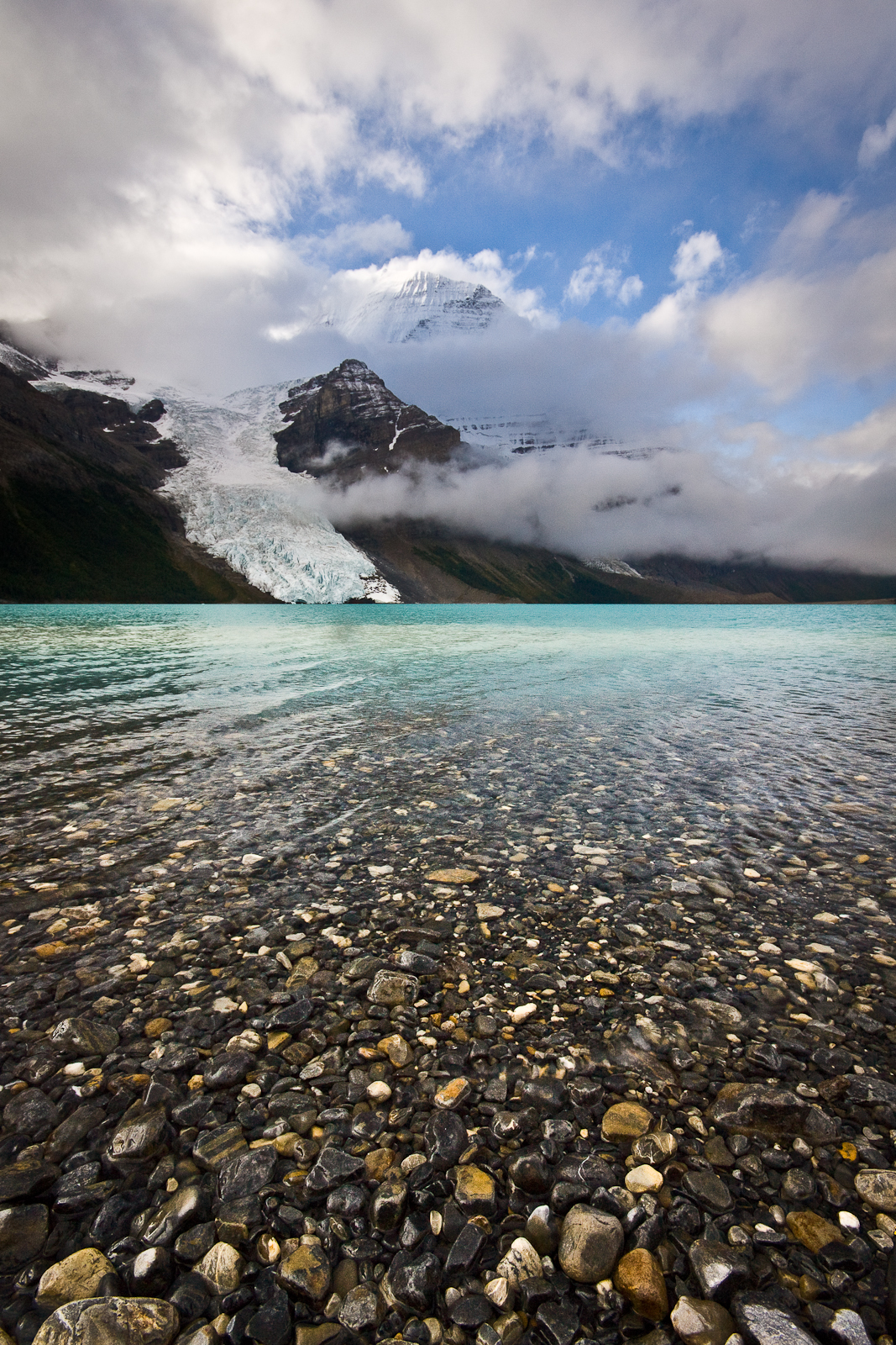 Berg Lake, Berg Glacier and Mount Robson