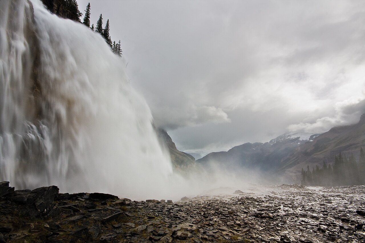 Emperor Falls on the Berg Lake Trail in Mount Robson Park