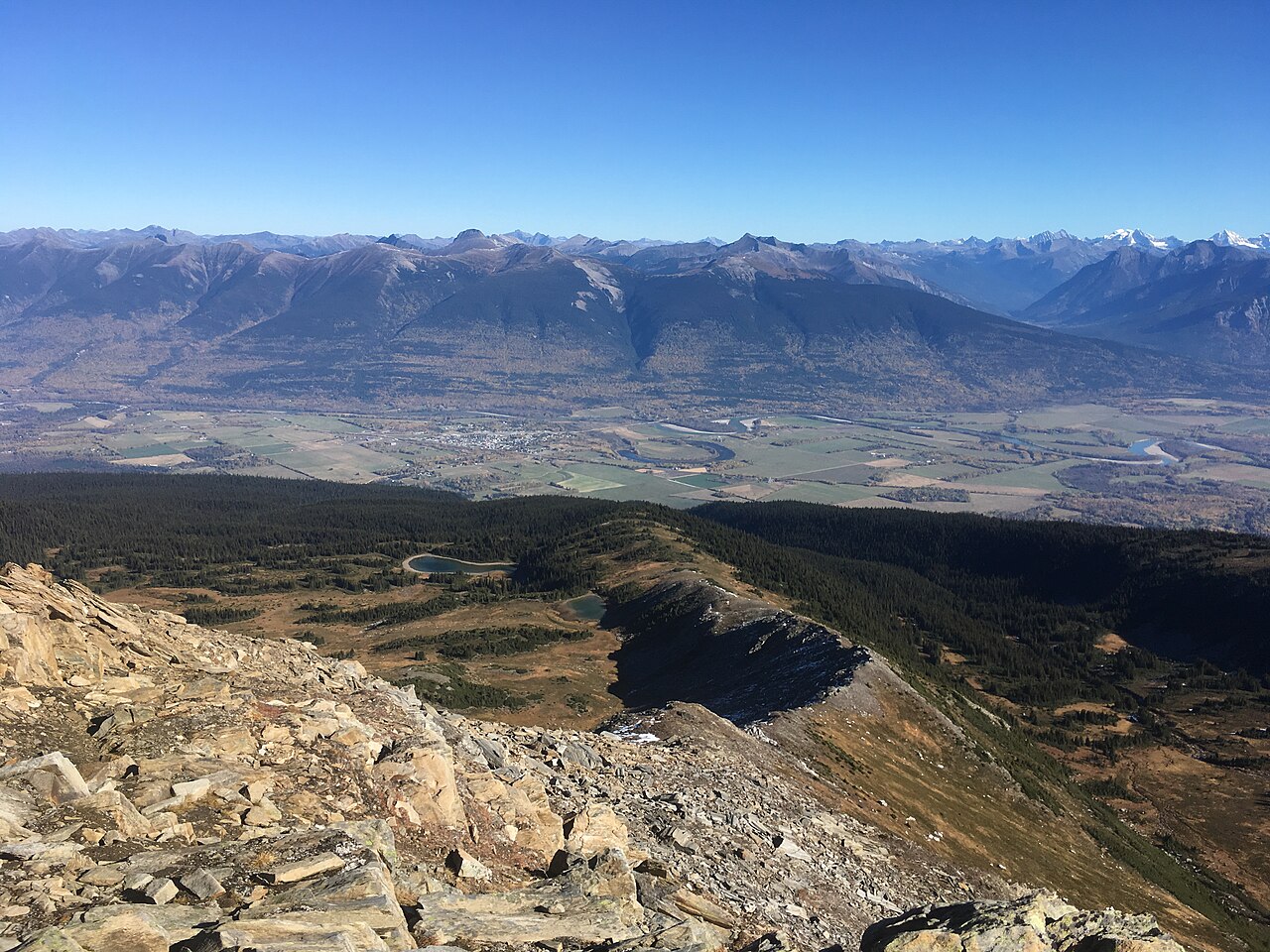 McBride and the Canadian Rockies from Mount Lucille