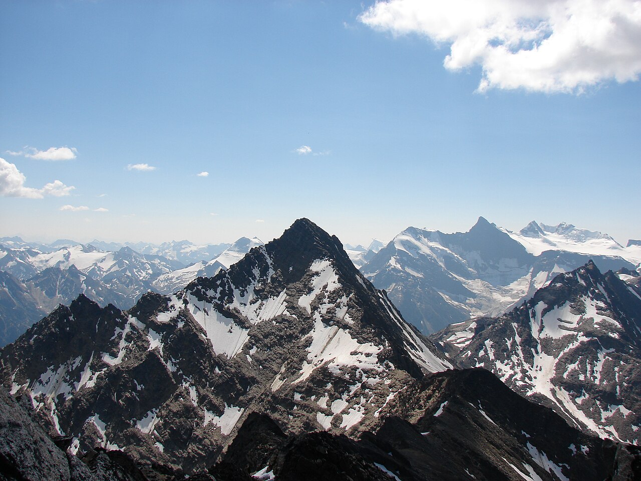 Premier Range peaks seen from the summit of Mica Mountain